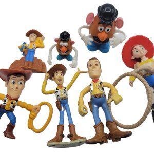 7 Fun Cartoon Toy Figurines  Cowboy Woody & Mr Potato Head Collectibles